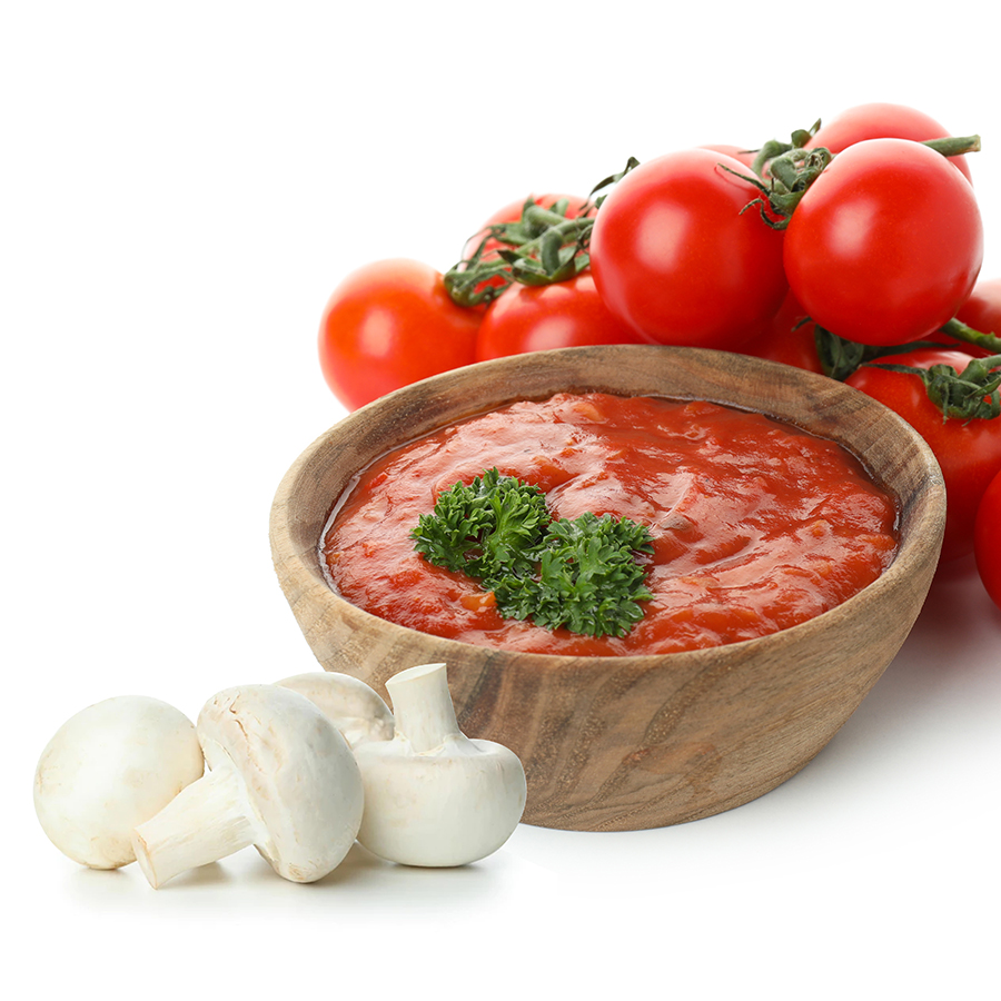 Adjika And Ingredients Isolated On White Background